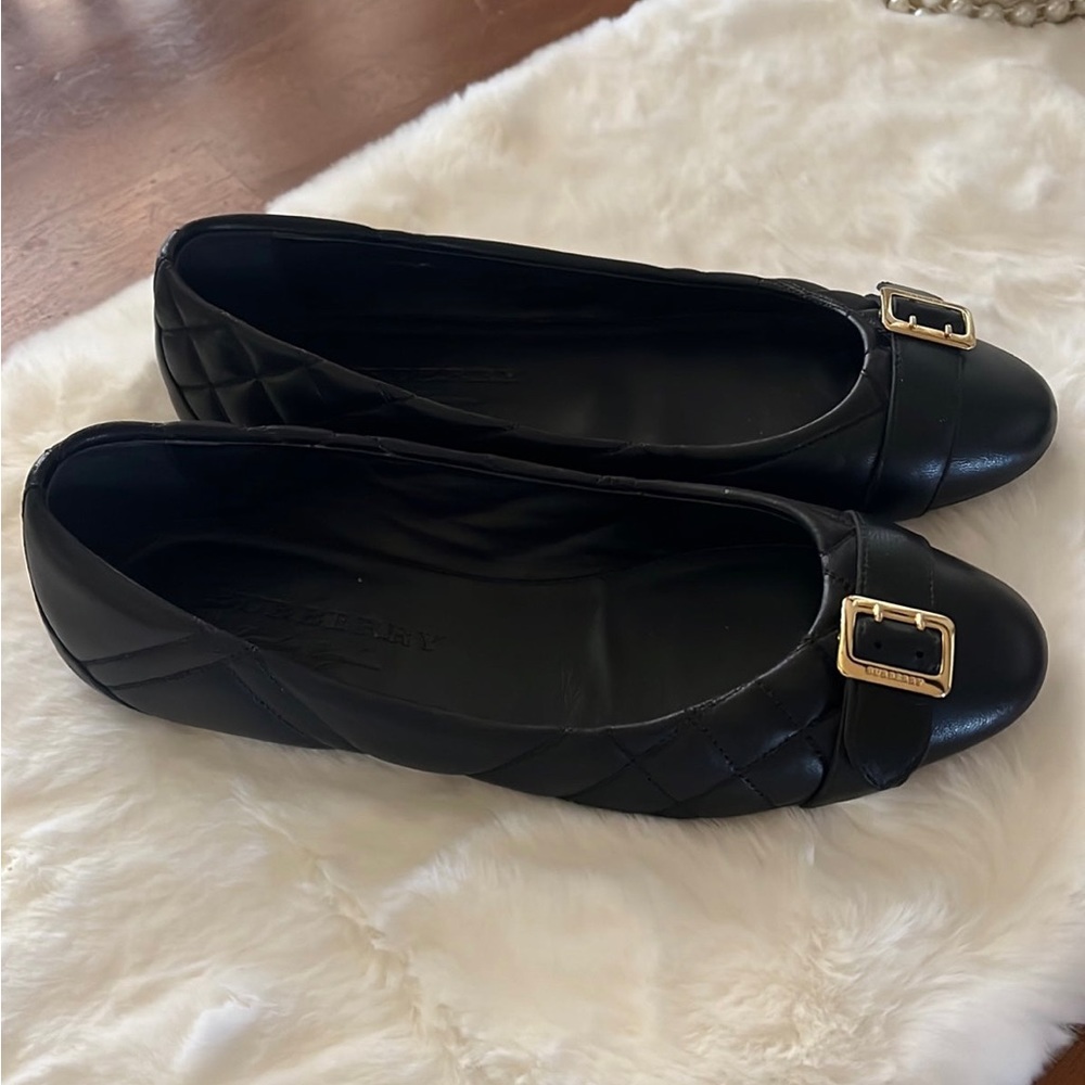 Quilted Burberry Ballerina Flats